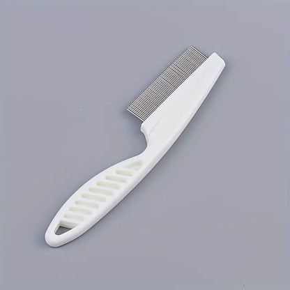 Peigne Anti-Puces pour Chats et Chiens – Brosse à Dents Fines avec Manche Ergonomique, Coloris Assortis