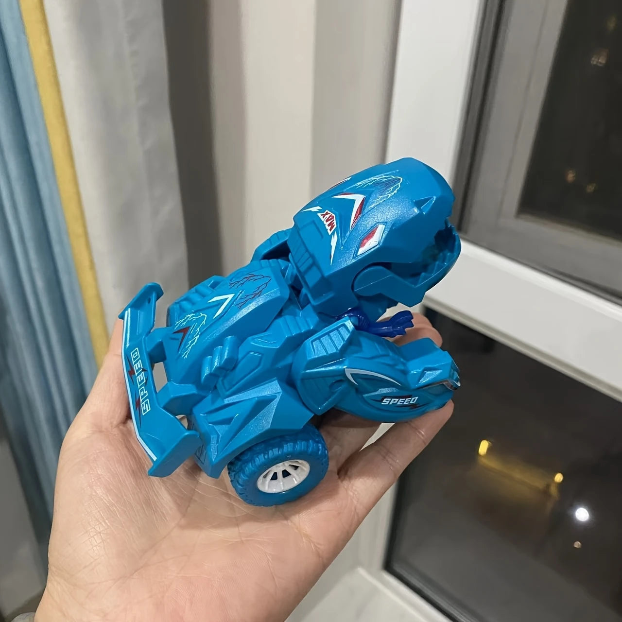 Voitures de Course Transformers – Jouet à Friction Robuste pour Enfants, Modèles Bleus & Turquoise