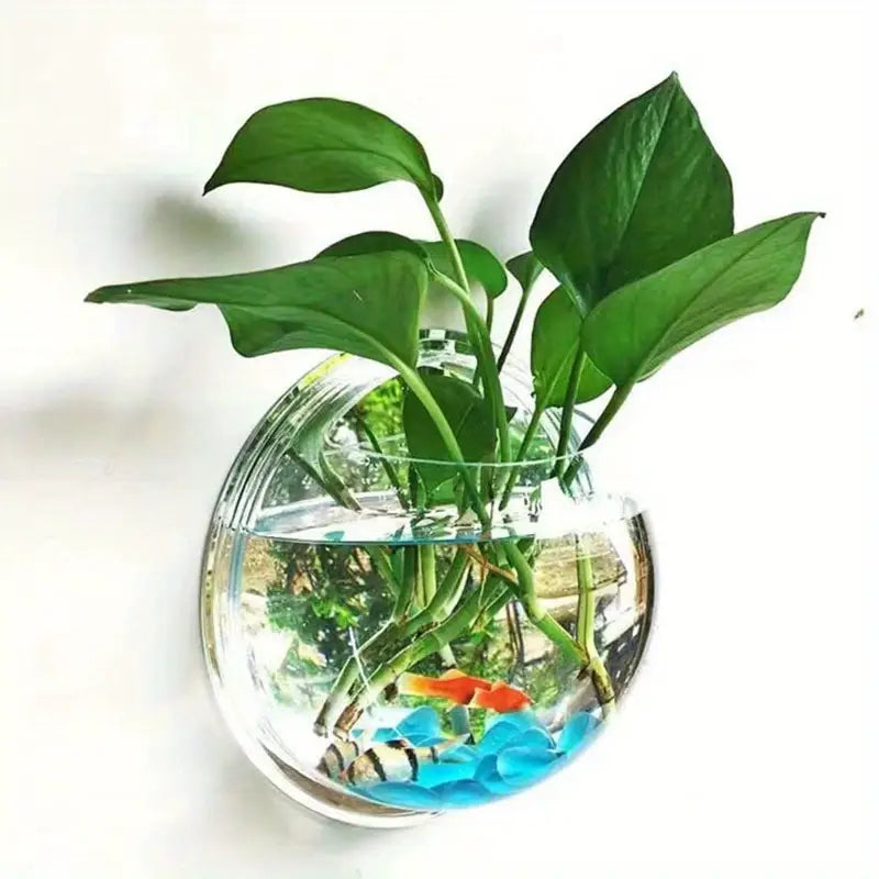Aquarium Mural Transparent en Acrylique – Bocal Décoratif pour Poissons ou Plantes Vertes Intérieur