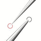 Pince à Bout Pointu Acier Inoxydable – Extraction de Poils Incarnés, Comédons et Points Noirs