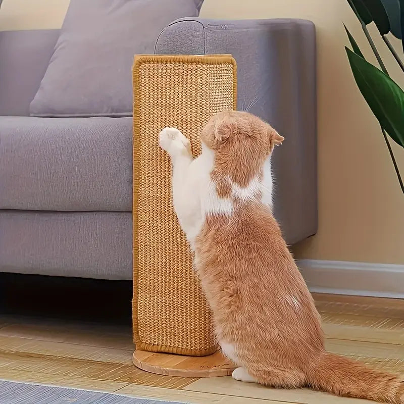 Griffoir Inclinable pour Chat avec Structure en Bois