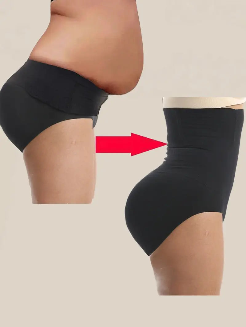 Culotte Gainante Taille Haute – Effet Ventre Plat Instantané et Remodelage des Courbes