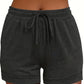 Short de Plage Femme Texturé – Taille Élastique à Nouer, Léger & Confortable pour l’Été