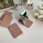 Miroir de Maquillage Pliable en Similicuir – Compact et Élégant pour Retouches Beauté au Quotidien