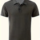 Polo de Golf Homme Respirant – Tissu Texturé avec Col à Boutons