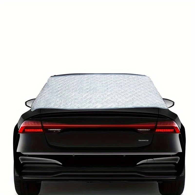 Housse Anti-Givre pour Pare-Brise Arrière – Protection Neige et Givrage avec Ventouses et Sangles