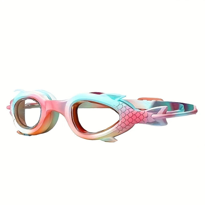 Lunettes de Natation Enfant Motif Poisson – Anti-Buée, Confortables et Ludiques pour Piscine et Plage