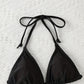 Bikini Triangle Noir à Nouer – L’Indispensable Élégant de l’Été