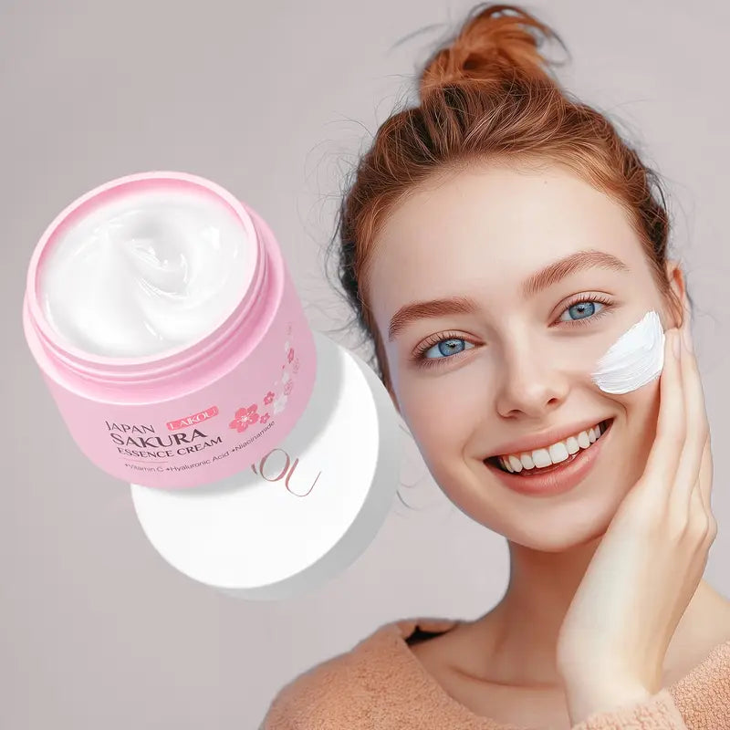 Coffret Soin Visage JAPAN SAKURA – Ensemble 6-en-1 Hydratant & Éclat, Acide Hyaluronique, Vitamine C, Niacinamide