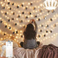 Guirlande lumineuse à pinces bois – Décoration murale photo chaleureuse et naturelle