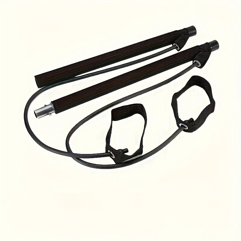 Barre de Pilates Multifonction avec Élastiques – Kit d’Entraînement Complet pour Yoga, Fitness et Renforcement Musculaire à Domicile