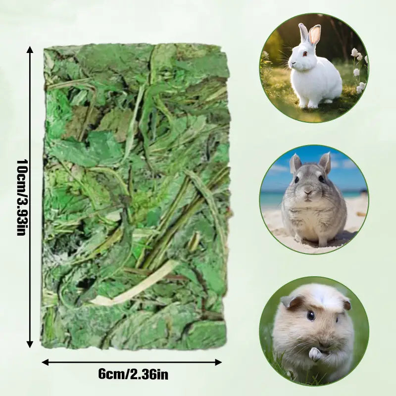 Galettes de Foin aux Fleurs pour Lapins et Rongeurs – Friandises Naturelles Riches en Fibres et Plantes Séchées