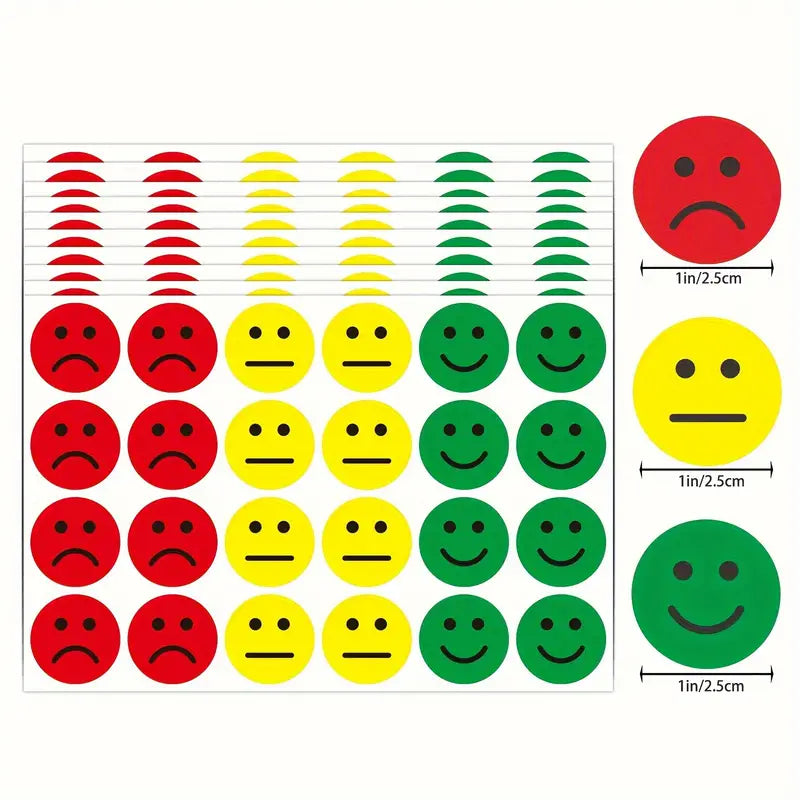 Stickers Émotions pour Enfants – Autocollants Smiley pour Éducation Positive et Gestion du Comportement