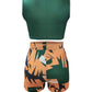 Short de Plage Femme Imprimé Graphique – Taille Haute Moulante, Style Sexy & Estival