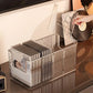 Boîte de Rangement Transparente pour CD – Design Strié & Grande Capacité