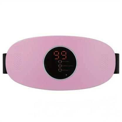 Ceinture de Massage Électrique avec Écran LED, coloris Rose
