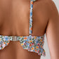 Bikini taille haute à volants – Imprimé fleuri romantique et coupe flatteuse