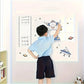 Sticker Tableau Blanc Effaçable pour Mur – Grande Surface Autocollante pour Dessin et Apprentissage en Classe