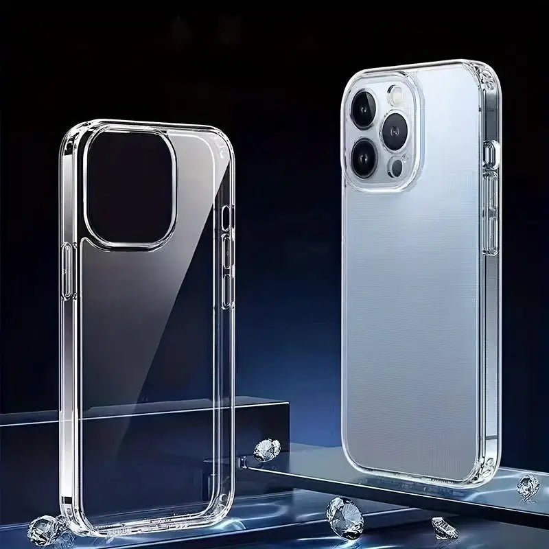 Coque Transparente Antichoc pour iPhone – Étui Souple Ultra Fin et Résistant, Protection Intégrale