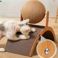 Griffoir en Carton Ondulé avec Support en Bois – Meuble Design et Résistant pour Chats