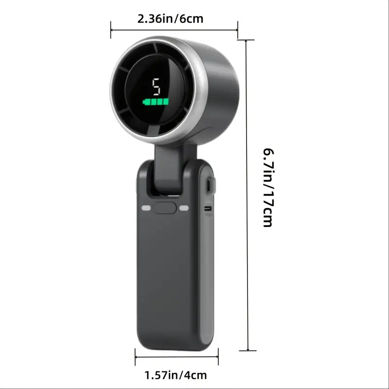 Mini Ventilateur Électrique Portable à Affichage LED