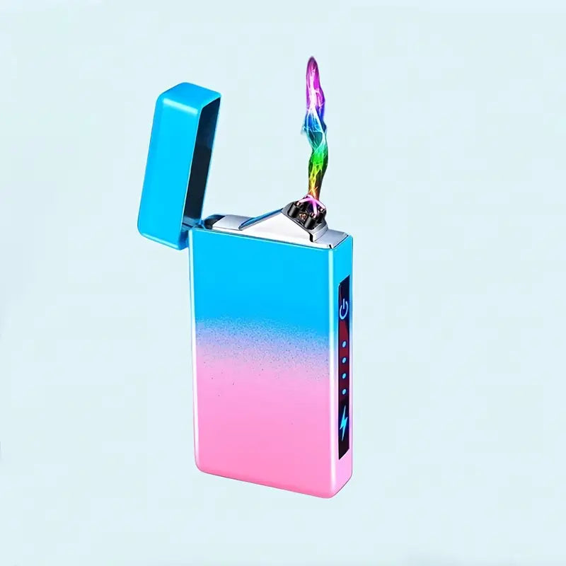 Briquet Plasma Double Arc USB Rechargeable – Design Élégant, Allumage Sans Flamme avec Indicateur LED