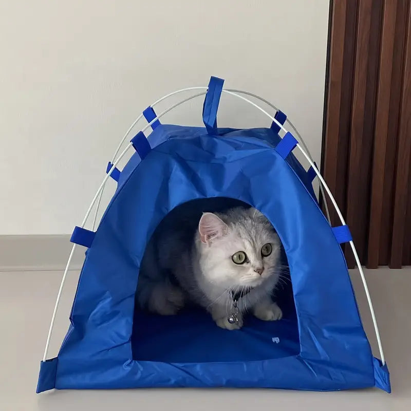 Tente Pliable pour Chat ou Petit Chien – Maison Portable en Tissu Imperméable avec Coussin Amovible