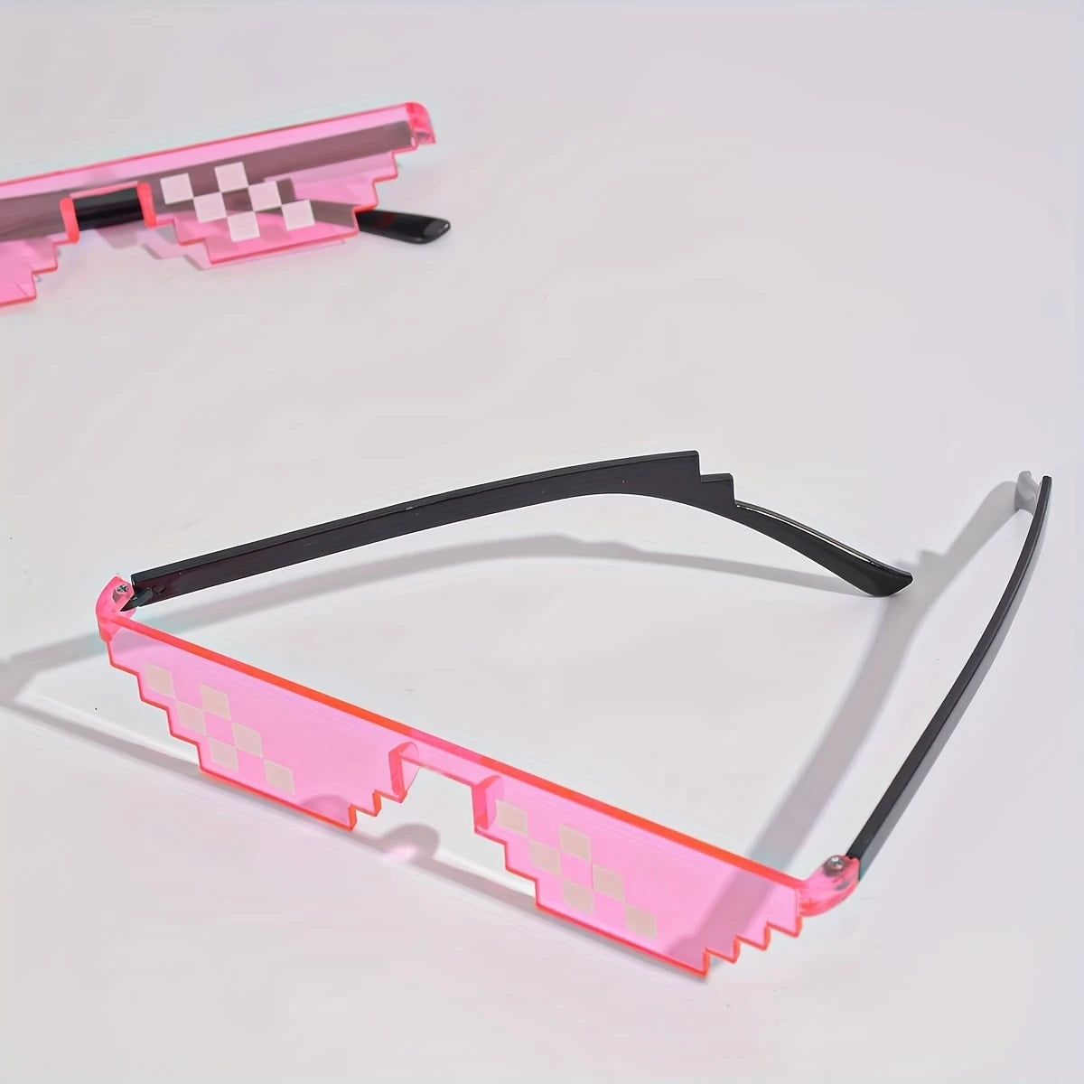 Lunettes Pixel Art – Accessoire Fun & Geek pour Fête, Cosplay ou Déguisement