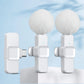 Kit 1 – 2 Micros Sans Fil avec Réduction de Bruit, coloris Blanc
