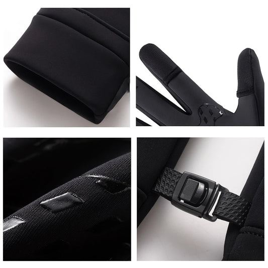 Gants Tactiles Hiver Imperméables – Antidérapants & Coupe-Vent avec Zip, Écran Tactile Smartphone – Unisexe