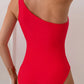 Maillot de Bain Asymétrique Une Épaule – Élégance Minimaliste pour l’Été