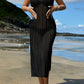 Robe de Plage en Maille Crochet – Tunique Longue Transparente Élégante Été