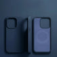 Coque silicone pour iPhone, coloris Bleu profond