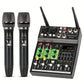 Table de Mixage DJ avec Micros Sans Fil – Kit Audio Professionnel USB, Égaliseur Intégré, Bluetooth & Effets Sonores