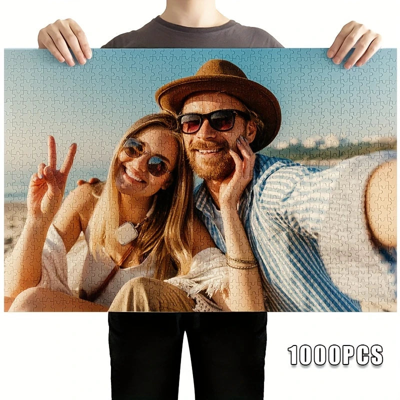 Puzzle en bois personnalisé 500/1000/1500/2000 pièces – Transformez votre photo en jeu unique et mémorable
