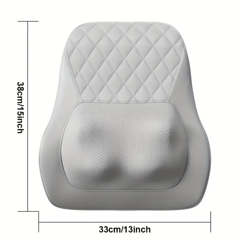 Coussin de Massage Électrique pour Dossier – Chauffant, Ergonomique et Relaxant pour le Dos et les Lombaires
