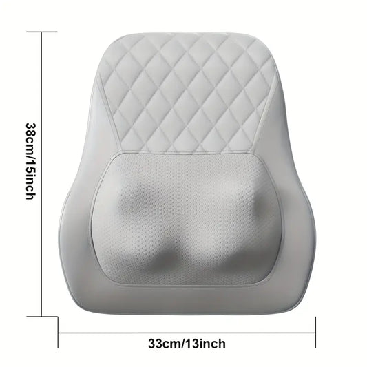Coussin de Massage Électrique pour Dossier – Chauffant, Ergonomique et Relaxant pour le Dos et les Lombaires
