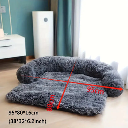 Canapé Lit Douillet pour Chien – Couchage Moelleux Antidérapant avec Rebord, Lavable et Ultra Confort