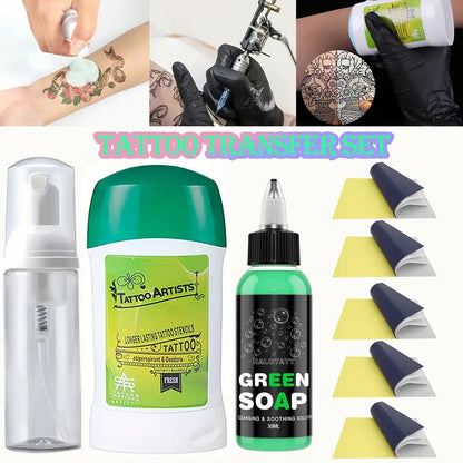 Savon Vert Tatouage HALOTATT – Solution Nettoyante & Apaisante 30ml | Pour Soins Pendant & Après Tattoo | Désinfecte, Calme & Préserve les Couleurs