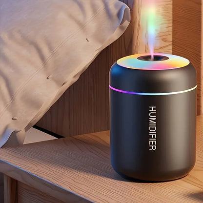 Humidificateur d’Air Ultrasonique avec Lumière LED Arc-en-Ciel – Brume Fraîche et Ambiance Relaxante pour Chambre ou Bureau