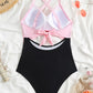 Maillot de bain une pièce croisé – Gainant et élégant avec découpe taille haute