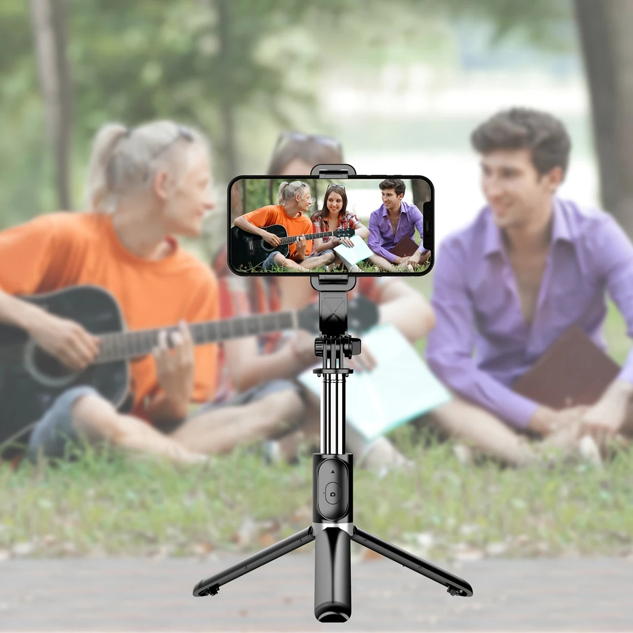 Trépied Selfie Stick avec Télécommande Bluetooth – Support Smartphone Réglable 360° pour Photos et Vidéos HD
