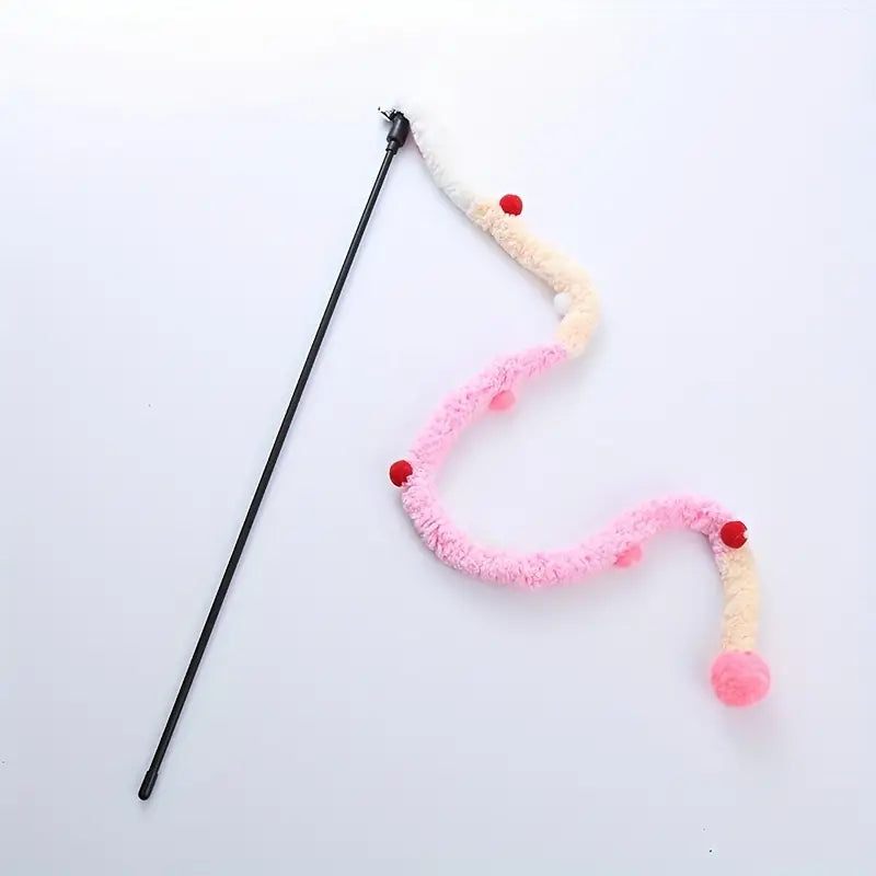 Canne à Jouer avec Serpent Doux pour Petits Animaux – Jouet Interactif et Amusant