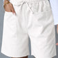 Short de Plage Femme à Taille Élastique – Coupe Décontractée avec Grandes Poches