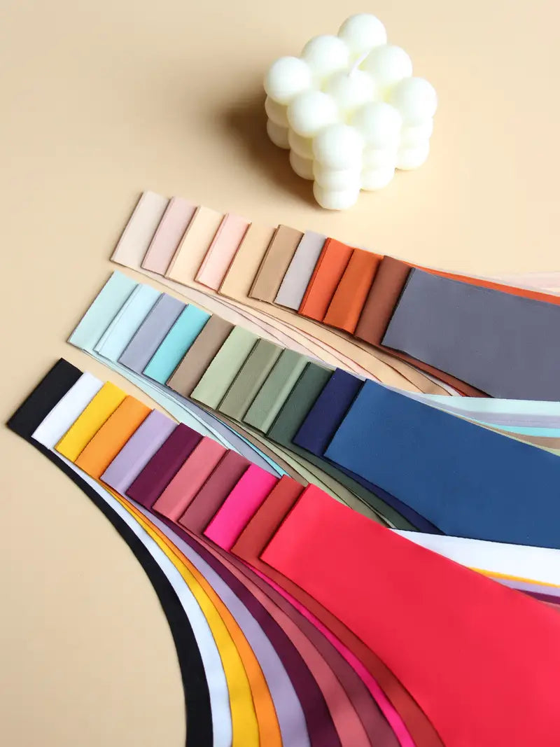 Lot de 12 pcs de Strings Invisibles Femme Sans Couture – Ultra Doux & Multicolores