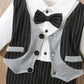 Ensemble Bébé Garçon Chic avec Nœud Papillon – Tenue Élégante Cérémonie ou Baptême