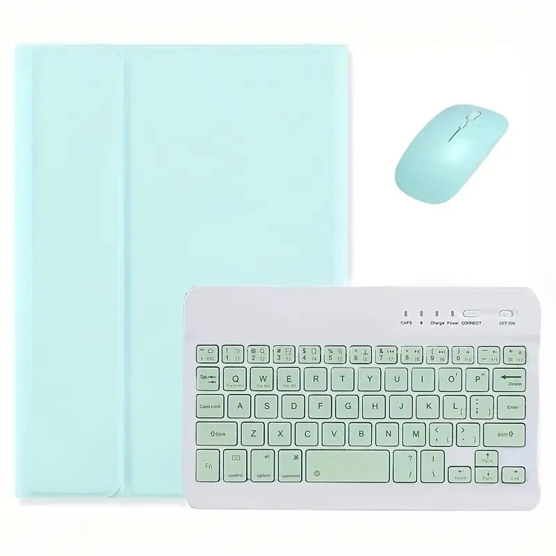 Clavier Sans Fil Bluetooth avec Souris et Housse – Kit Portable pour Tablette & PC