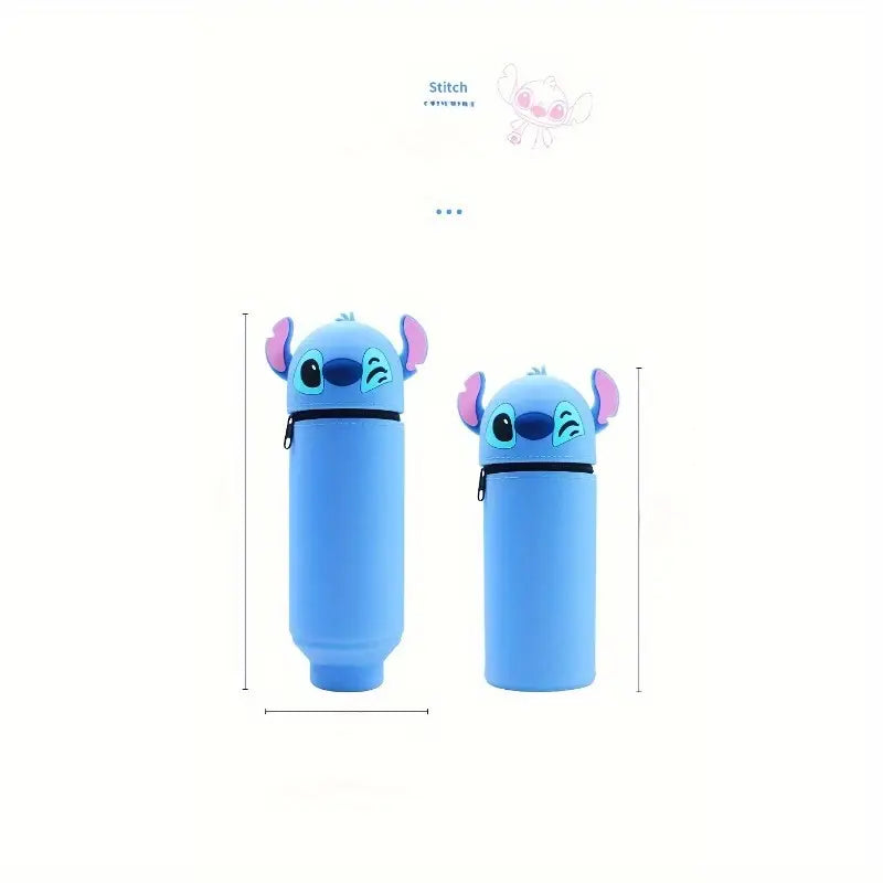 Trousse Scolaire Enfant Motif Stitch – Étui Crayons Extensible et Zippé