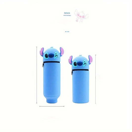 Trousse Scolaire Enfant Motif Stitch – Étui Crayons Extensible et Zippé