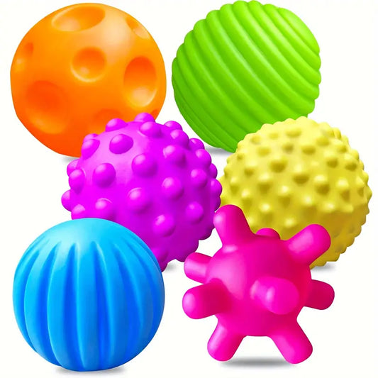 Ball Set Sensoriel pour Bébé – Jouets d’Éveil Texturés et Colorés pour la Stimulation Tactile et Motricité